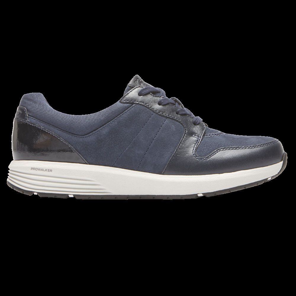 Rockport Womens Trustride Derby Trainer - Sneakers Blue - PAD510427